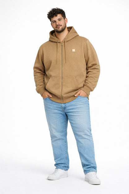 Plus Poleron Fullzipper Path Cafe