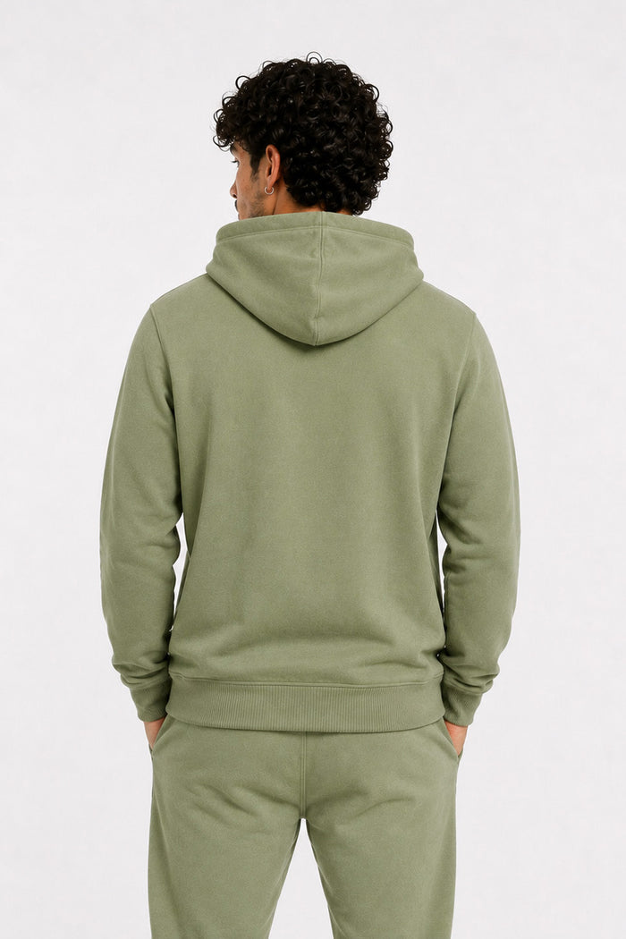 Plus Poleron Fullzipper Step Verde Oliva