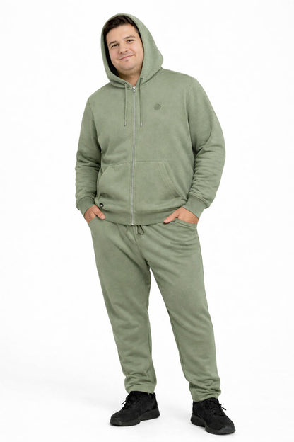 Plus Poleron Fullzipper Step Verde Oliva
