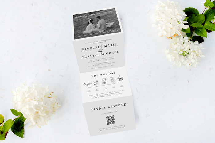 Polaroid Tri Fold Invitation