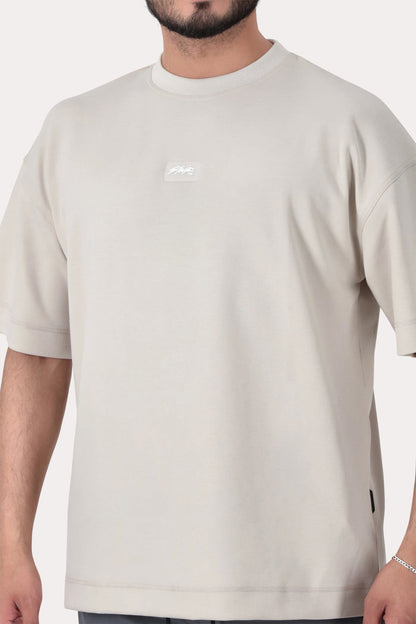 Polera Manga Kul Corta  Gris Overcore