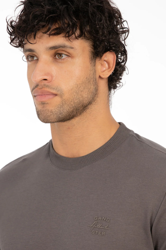 Polera Mc Suedine Atlantic Gris Oscuro - Gangster