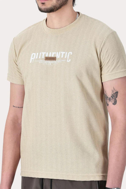 Polera Mc Textura Bedford Beige - Gangster