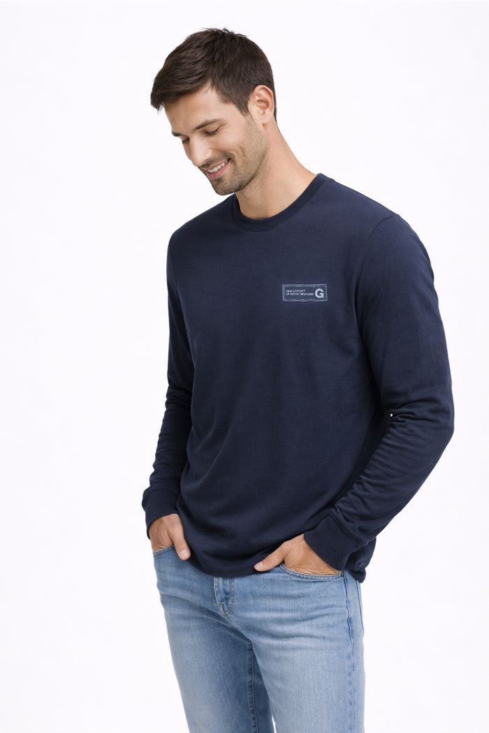 Polera ML Field Azul Marino
