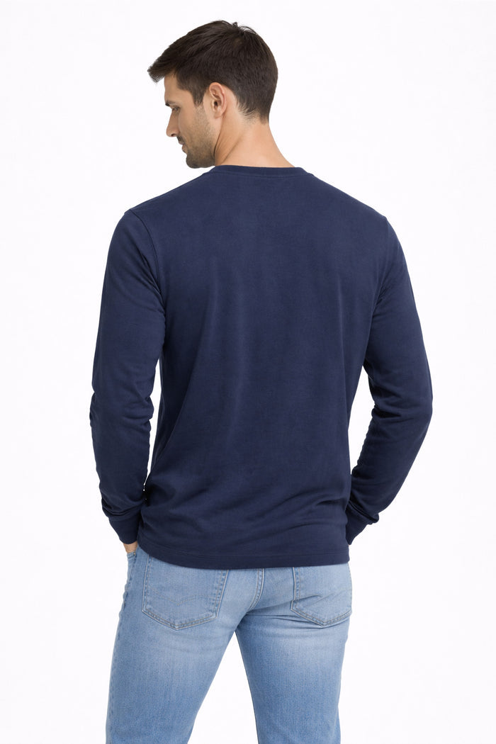Polera ML Field Azul Marino