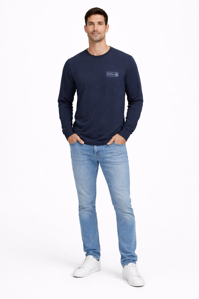 Polera ML Field Azul Marino