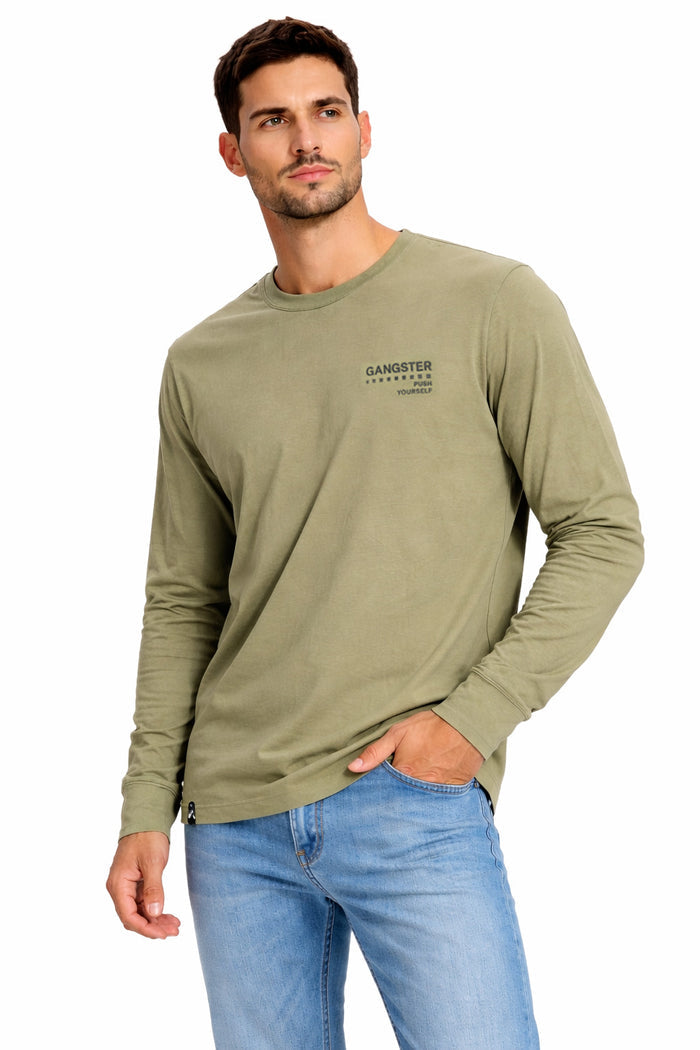 Polera ML Field Verde Oliva