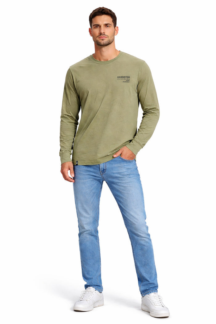 Polera ML Field Verde Oliva