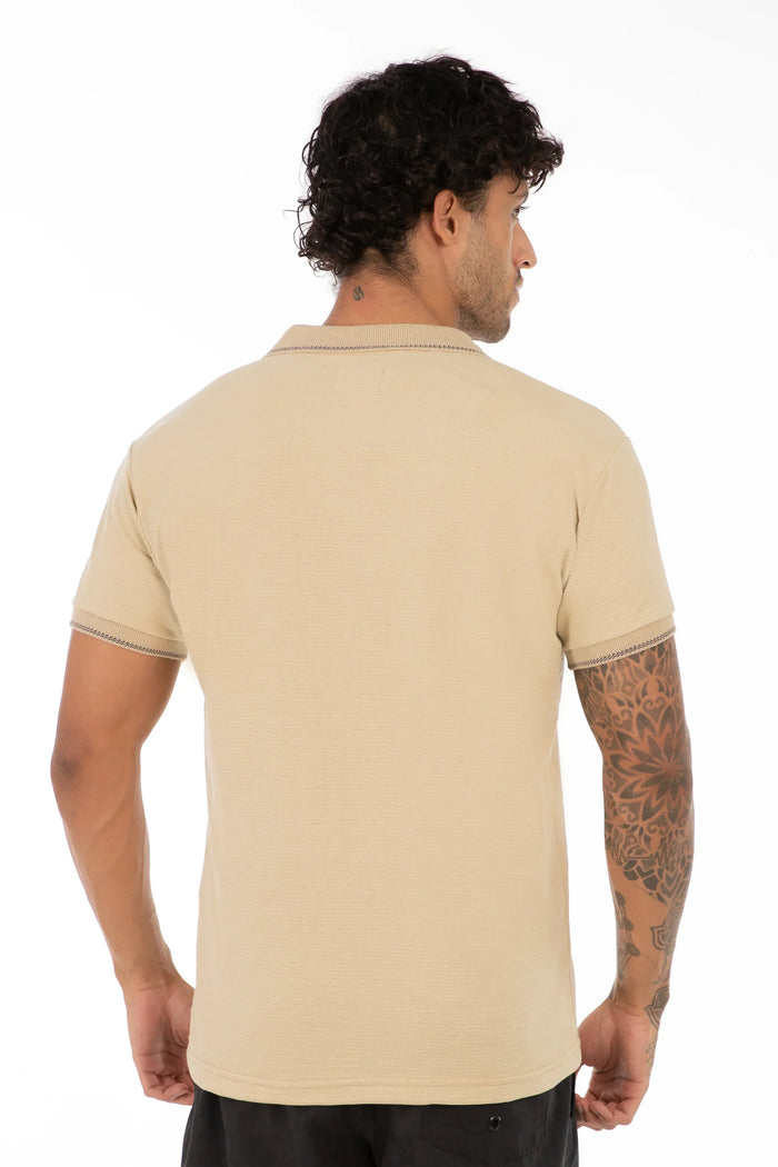 Polera Polo Expo Beige - Gangster