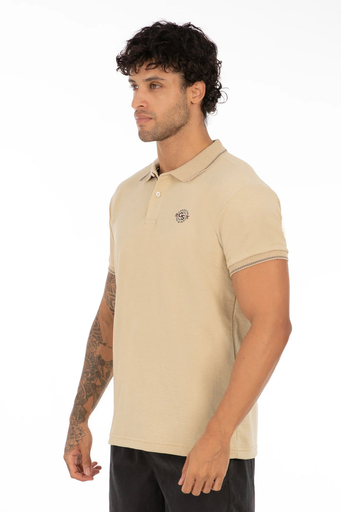 Polera Polo Expo Beige - Gangster