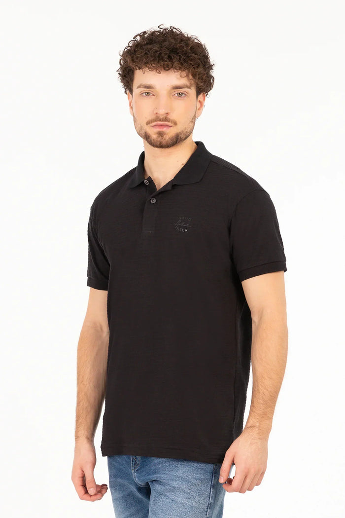 Polera Polo Pershing Negro - Gangster
