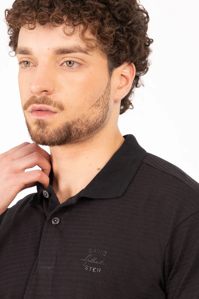 Polera Polo Pershing Negro - Gangster