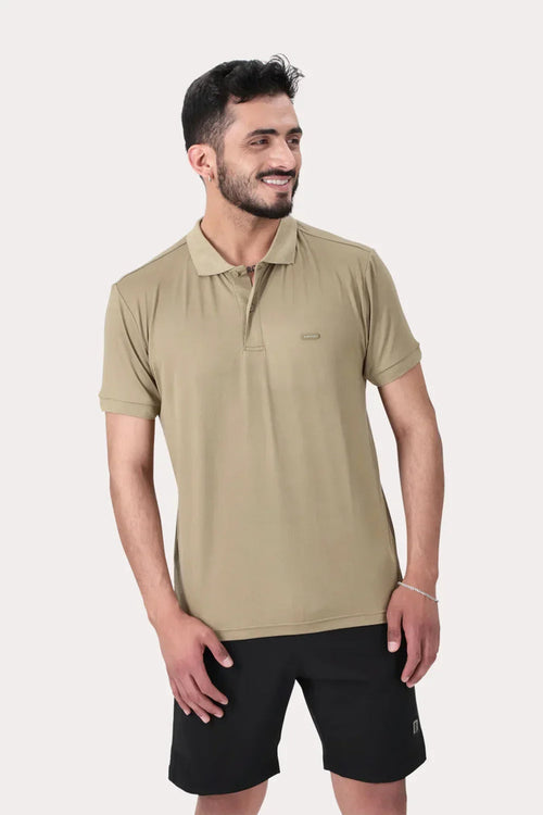Polera Polo Pulaski Café Claro - Gangster