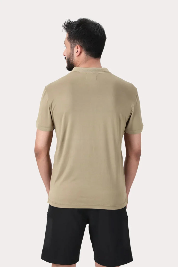 Polera Polo Pulaski Café Claro - Gangster