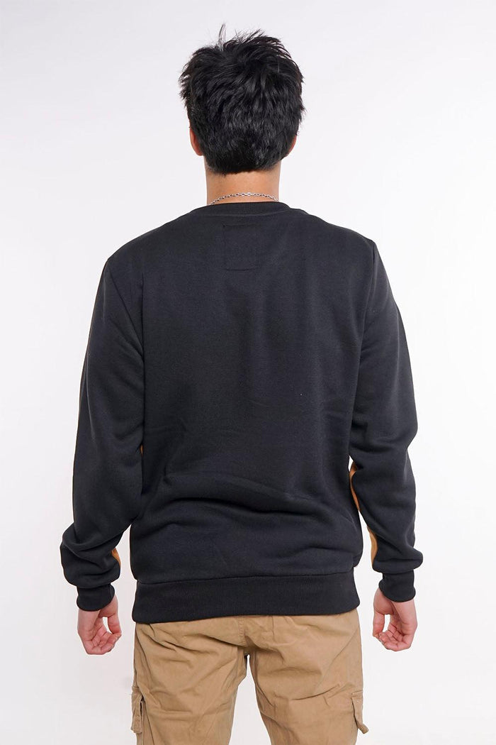 Polerón Crew Fleece Fundamental Negro Gangster - Gangster