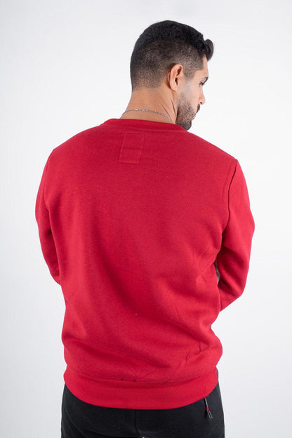 Polerón Crew Fleece Fundamental Rojo Gangster - Gangster