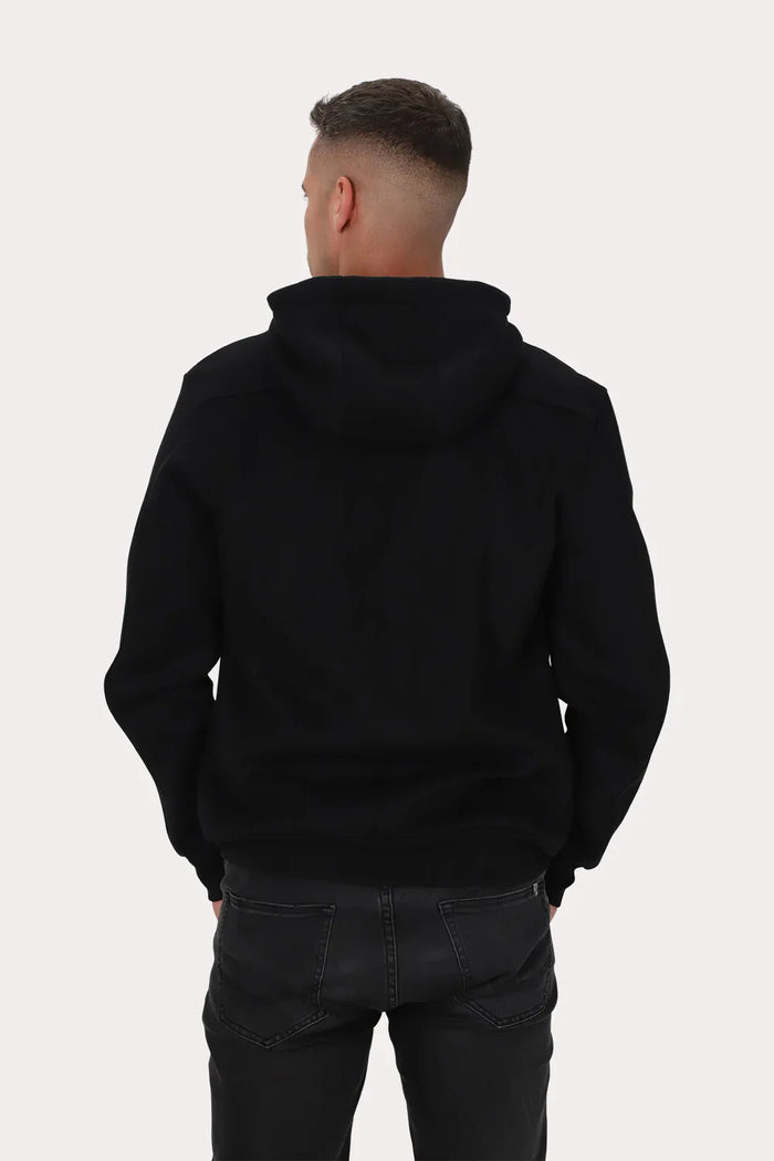 Poleron Full Zipper Fleece Block Negro Gangster - Gangster