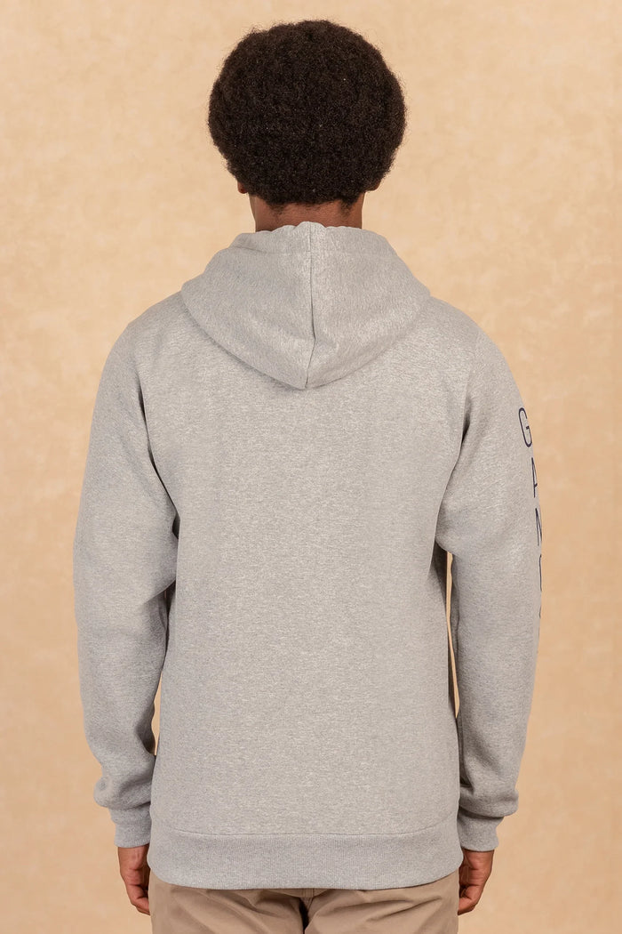 Poleron Full Zipper Fleece Border Azul Marino Gangster - Gangster