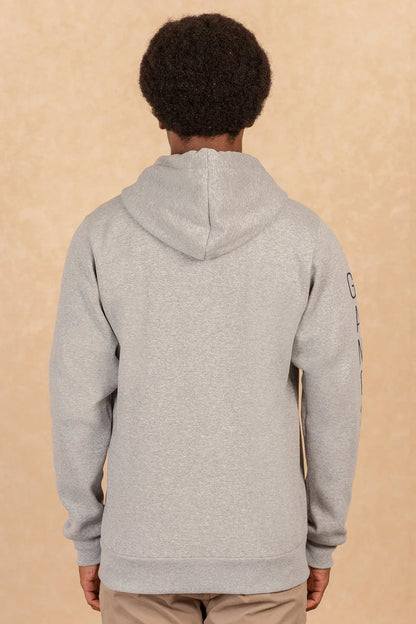 Poleron Full Zipper Fleece Border Azul Marino Gangster - Gangster