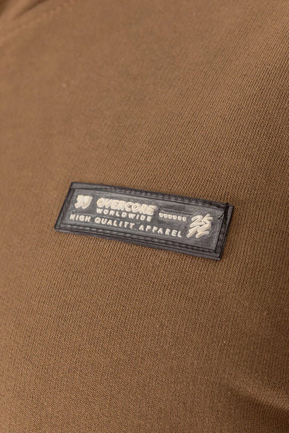 Poleron Full Zipper Fleece Carg Café Overcore - Gangster