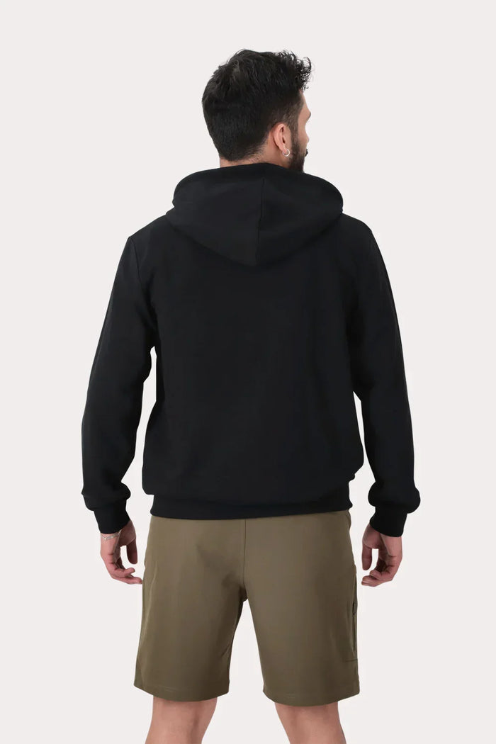 Poleron Full Zipper Fleece Logan Negro - Gangster