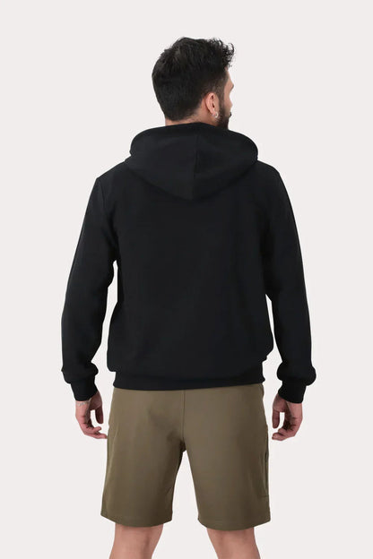 Poleron Full Zipper Fleece Logan Negro - Gangster