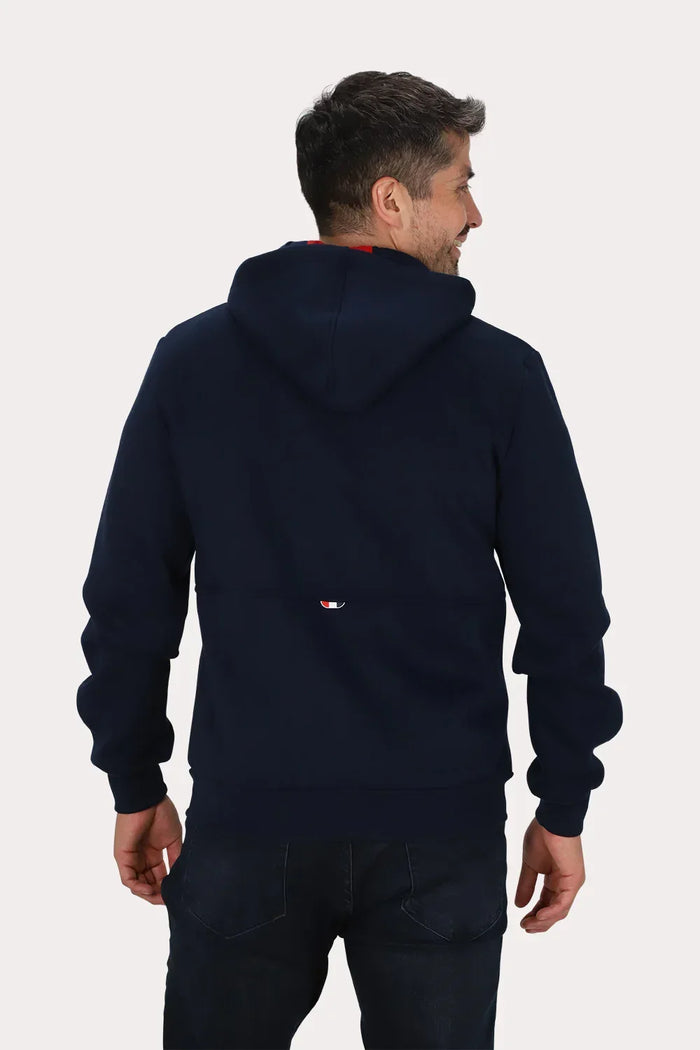 Poleron Full Zipper Fleece Outpost Azul Gangster - Gangster