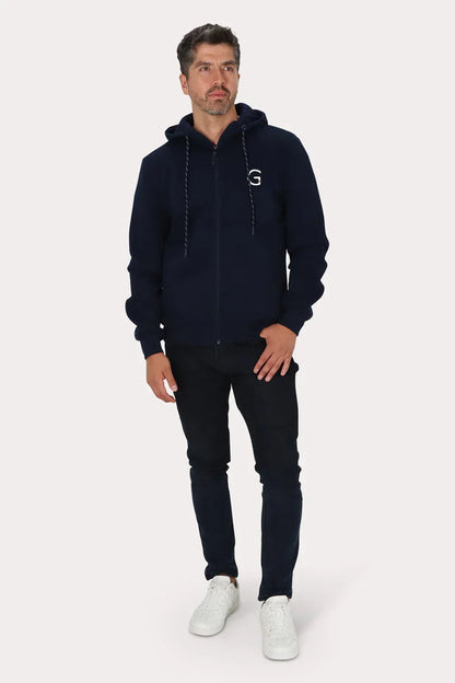 Poleron Full Zipper Fleece Outpost Azul Gangster - Gangster