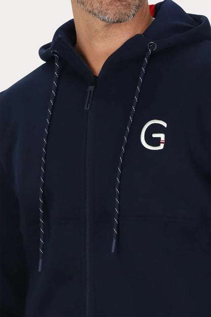 Poleron Full Zipper Fleece Outpost Azul Gangster - Gangster