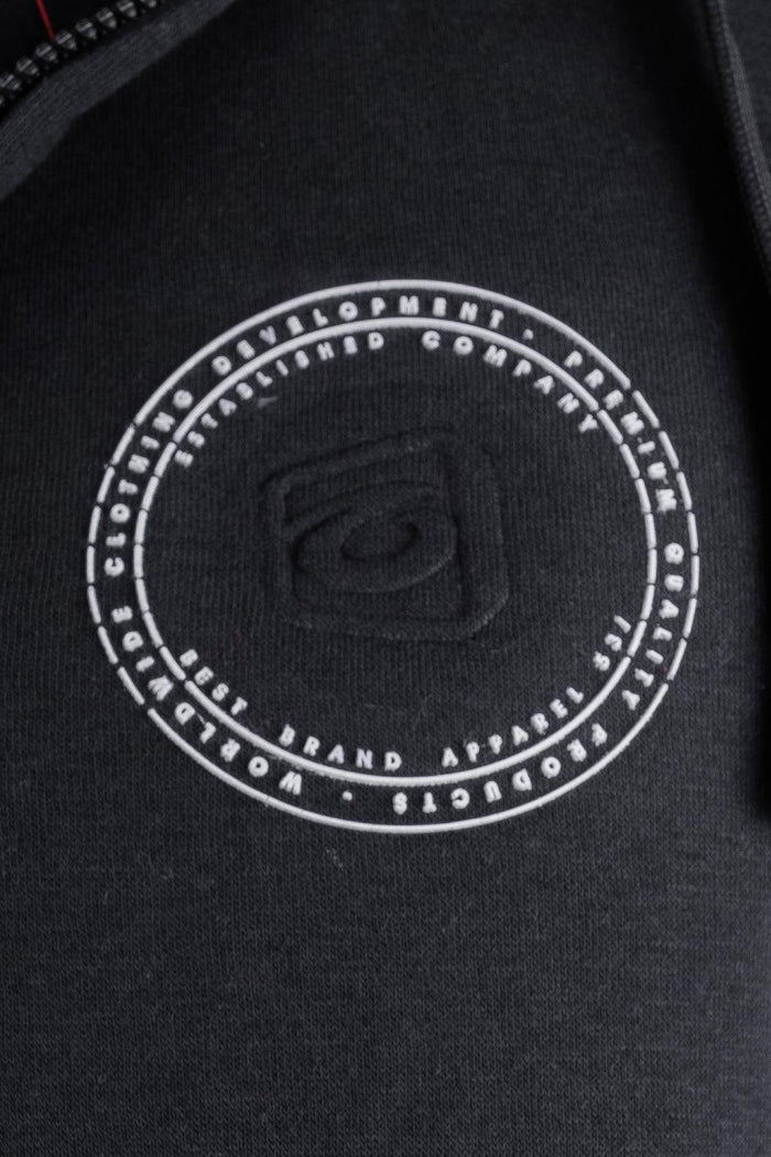 Polerón Full Zipper Fleece Power Negro Gangster - Gangster