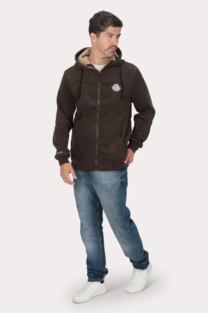 Poleron Full Zipper Nordvik Cafe Gangster
