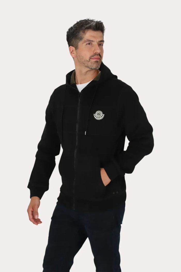 Poleron Full Zipper Nordvik Negro Gangster - Gangster