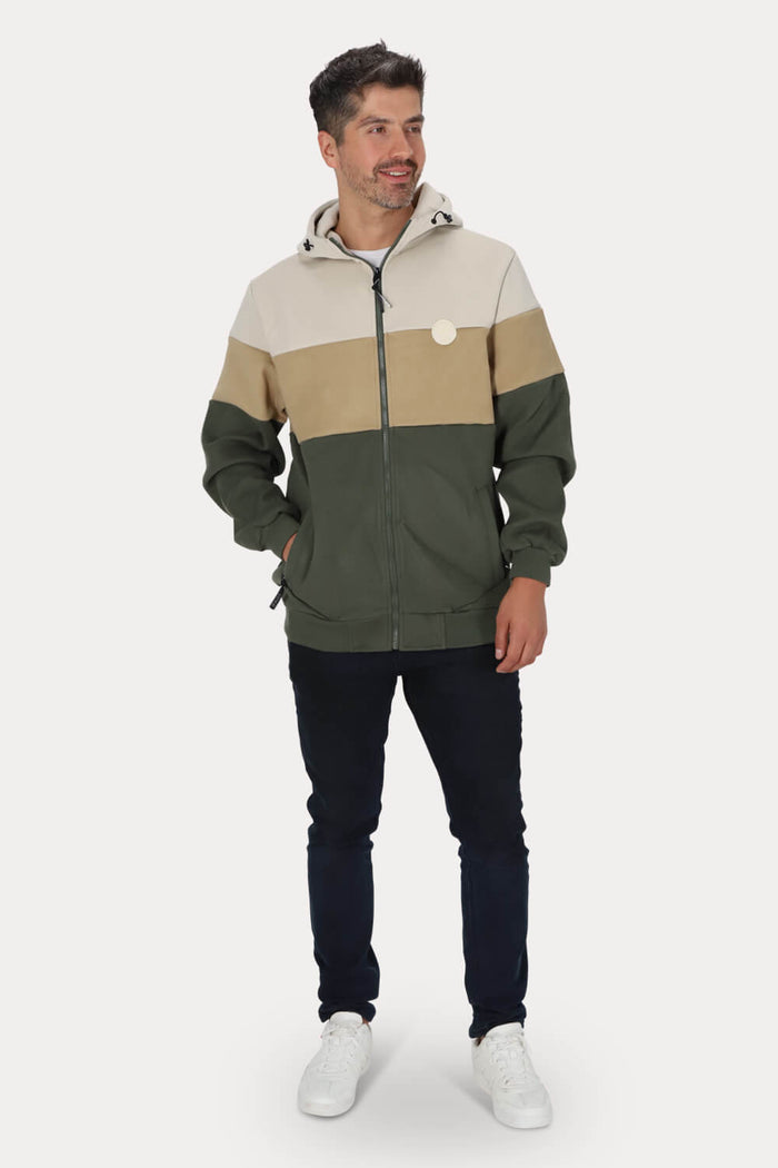 Poleron Full Zipper Peachy Verde Gangster