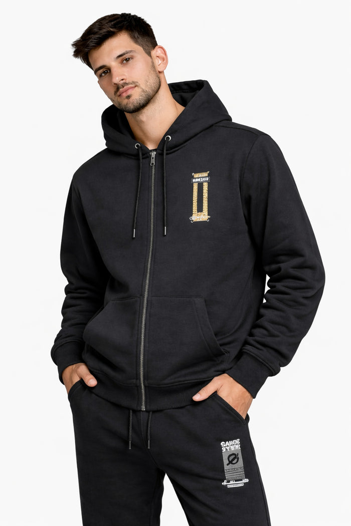 Poleron Fullzipper Drift Negro