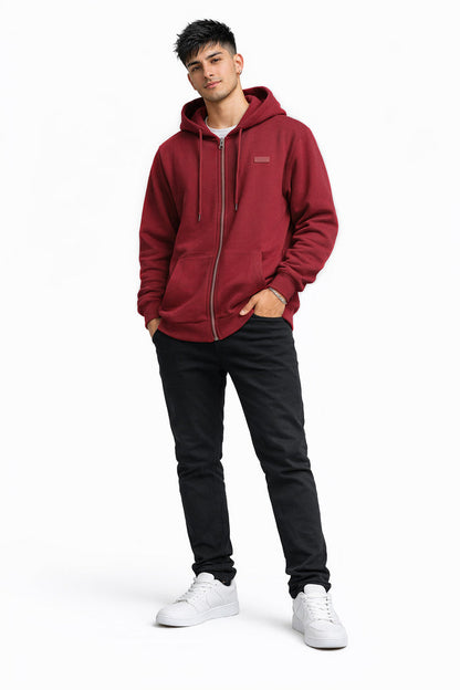Poleron Fullzipper Passage Rojo