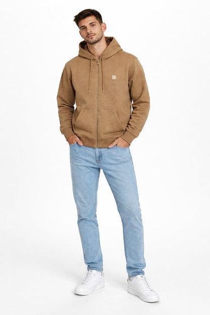 Poleron Fullzipper Path Cafe