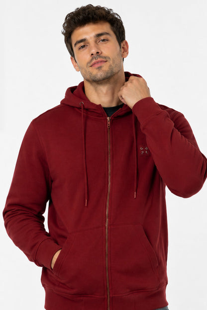 Poleron Fullzipper Path Rojo