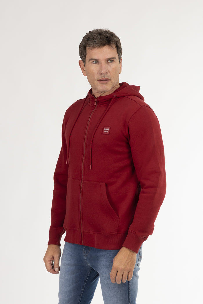 Poleron Fullzipper Path Rojo