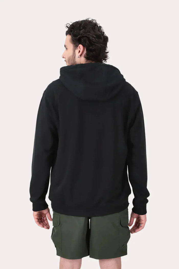 Poleron Hoodie Fleece Astoria Negro - Gangster