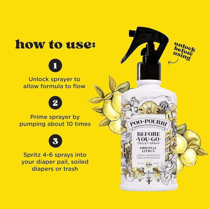 Poo-Pourri Before-You-Go Toilet Spray Original Citrus 8 oz