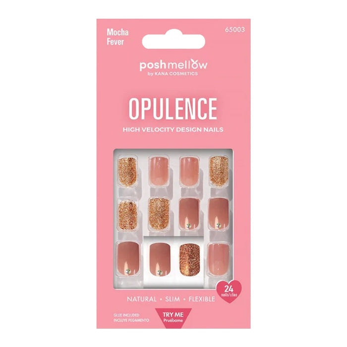 Posh Mellow Opulence High Velocity Design 24 Nails - ikatehouse