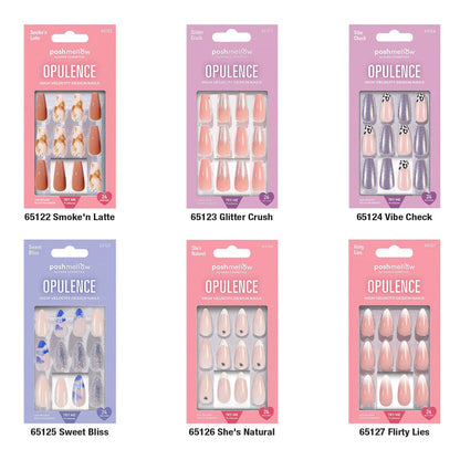 Posh Mellow Opulence High Velocity Design 24 Nails - ikatehouse