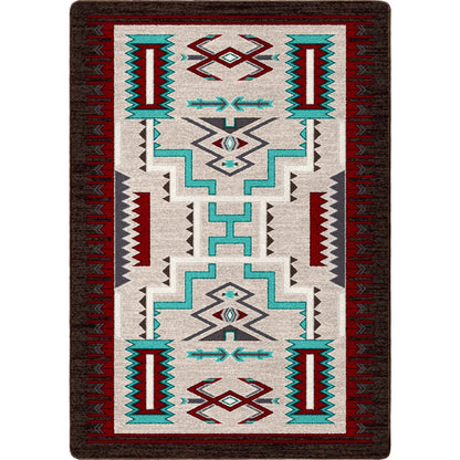 Image of an area rug, Prairie Wind - Turquoise