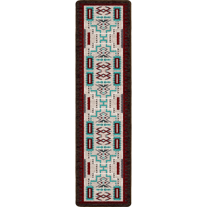 Image of an area rug, Prairie Wind - Turquoise
