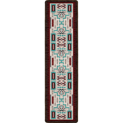 Image of an area rug, Prairie Wind - Turquoise