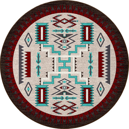 Image of an area rug, Prairie Wind - Turquoise
