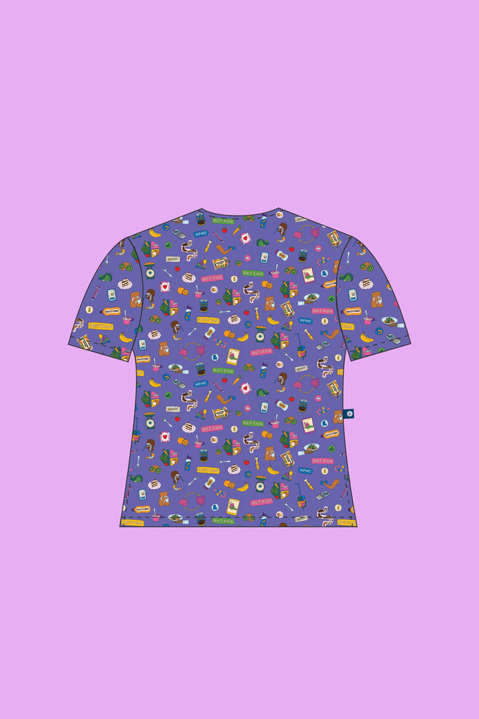 Pre-Order Dietitian - Womens Printed Scrub Top