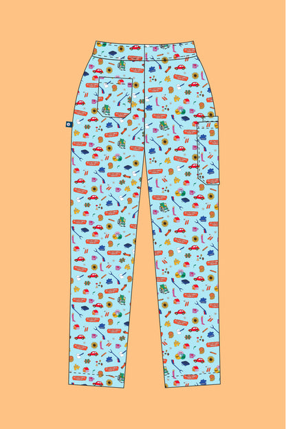 Pre-Order Occupational Therapist - Womens Printed Scrub Pants