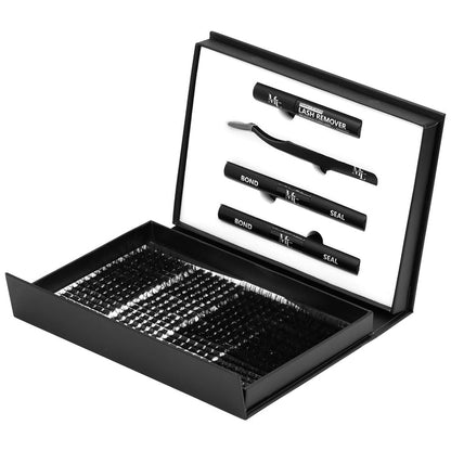 Premium DIY Lash Extension Kit – Cat Eye Glam Cluster Lashes (Luxury Collection)