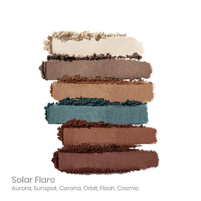 Swatch of JaneIredale Purepressed EyeShadowPalette SolarFlare